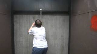 huge slow Otis Traction Freight elevator @ Robert Lee Moore Hall UT Austin TX w Captainelevator42189