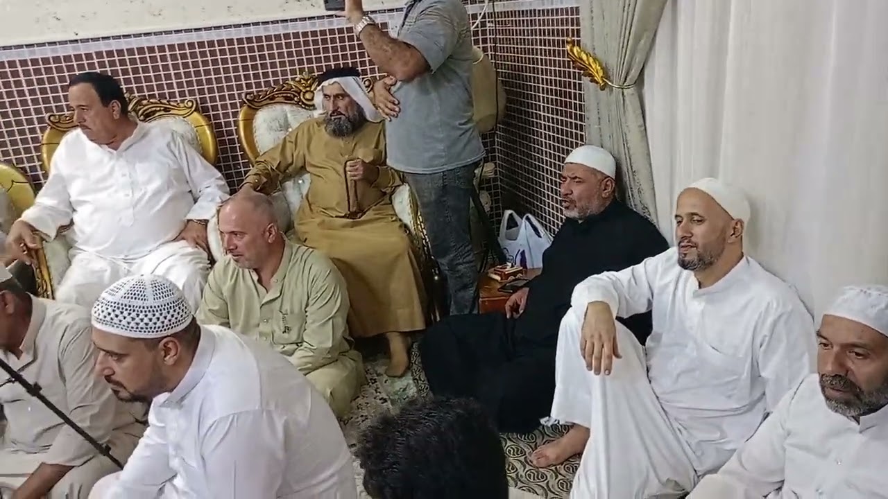 المداح خليل الصلفيج في تكريت بحضور حضرة الشيخ حاتم الراوي الرفاعي قدس الله سره العزيز