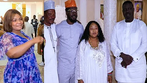 See How Actor Lalude Look Like Now,Snap With Antar Laniyan, Laide Bakare Dance At Ooni Of Ife Palace