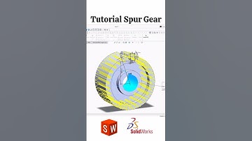 Circular pattern for Spur Gear teeth creation ⚙️✅ #solidworks #begginers #tutorial