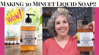 You CAN Make Hot Process Liquid Soap in 30 Minuets!