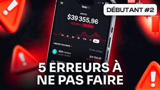 Les 5 plus grosses erreurs à éviter en crypto pour ne pas perdre (trop) d'argent !