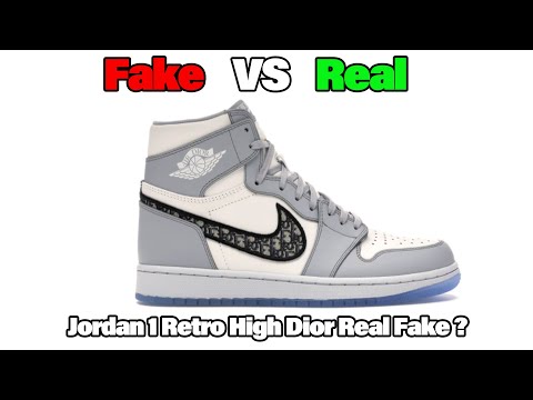 Jordan 1 Retro High Dior RealFake ดูยังไง?