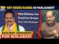 Adilabad Railway Demands Raised in Parliament 🚆 | Key Projects &amp; New Train Proposal | Budget 2026