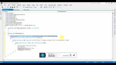 Bind repeater control in asp.net