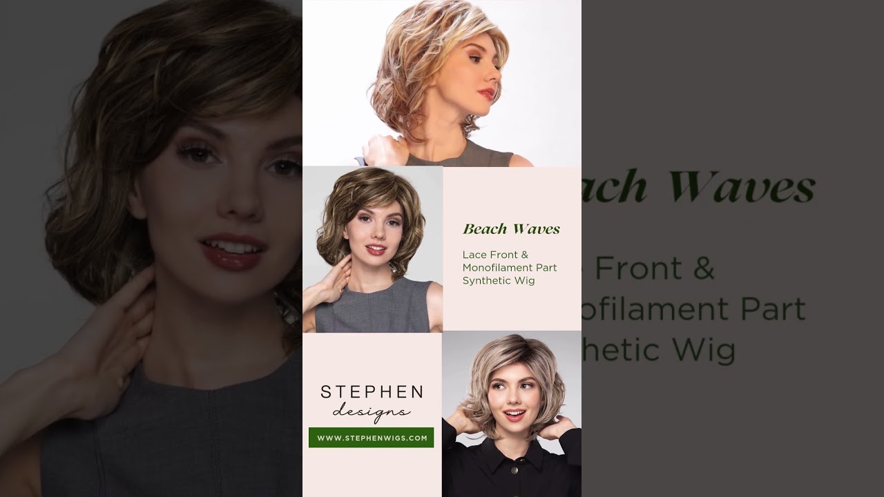 Stephen Designs | Beach Waves (LMP1004) Lace Front & Monofilament Part Synthetic Wig