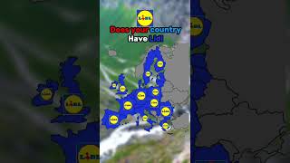 Does your country have Lidl? #shorts #mapping #geography #europe #countryball #map #countries