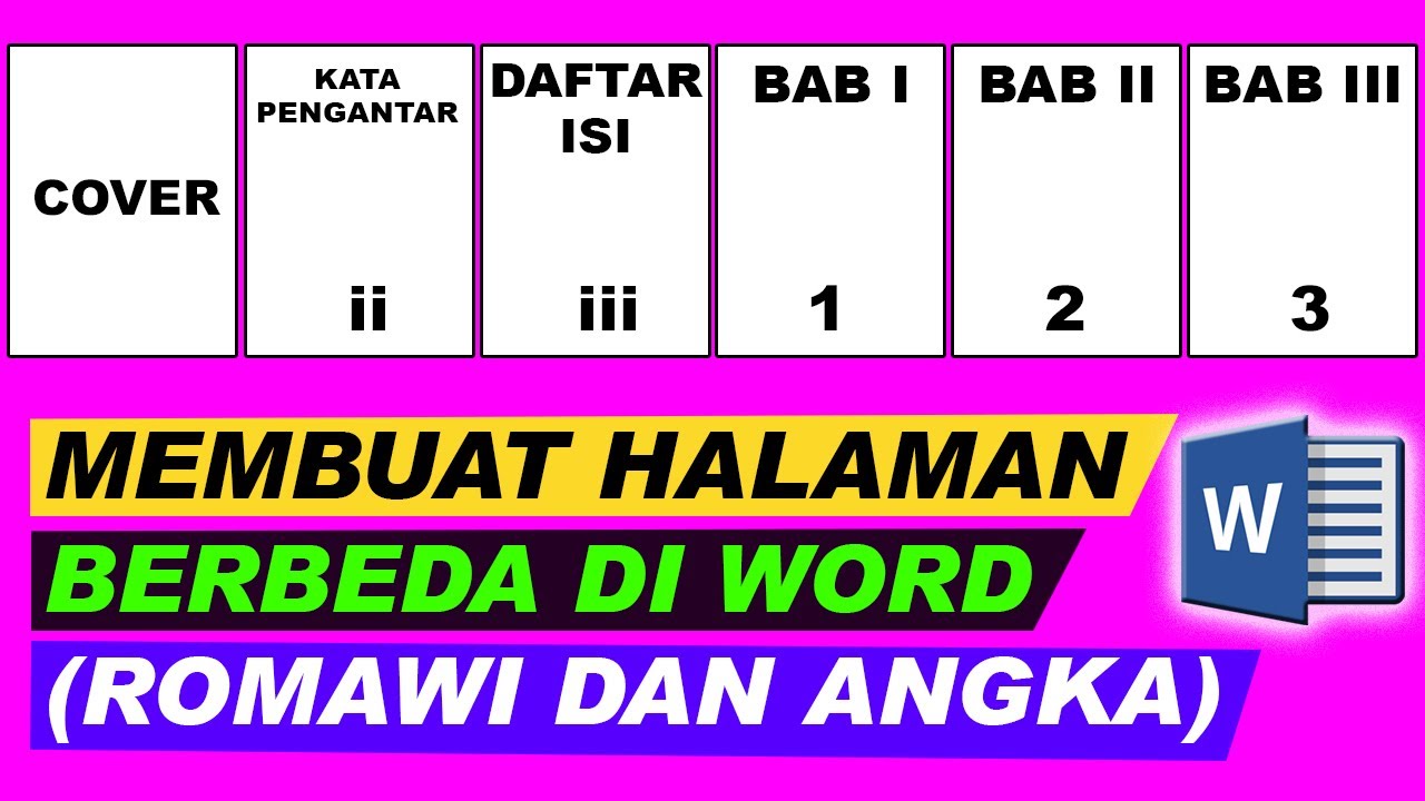 Cara Membuat Halaman Berbeda pada Ms Word 