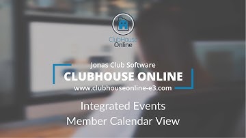 Integrated Events - Member Calendar View