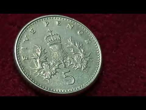 عمله مبحوث عنها خمسه بنس ١٩٩٠ One Of The Most Searched Coins Five Pennies 1990
