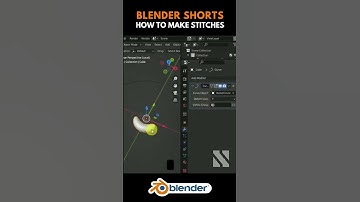 Blender Shorts | How to Make Stitches #tutorial #blender3d #beginners