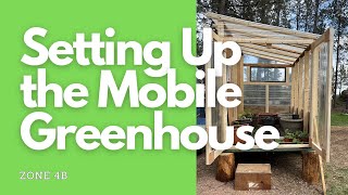 See What Happens When We Set Up Our Mobile Greenhouse! #greenhouse #gardening #4b