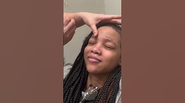 Daughter getting her eyebrows waxed for the first time. #shorts #eyebrows #daughter
