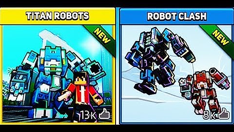 Block City Wars TITAN ROBOTS & ROBOT CLASH - PANZER KNIGHT | MineCraft + GTA IOS ANDROID