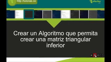 arreglos -- pseudocodigo (crear matriz triangular inferior)