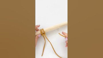 Continuous Lark’s Head Knots (on a dowel) Tutorial # #diy #macrametutorial #macrame #fulltutorial