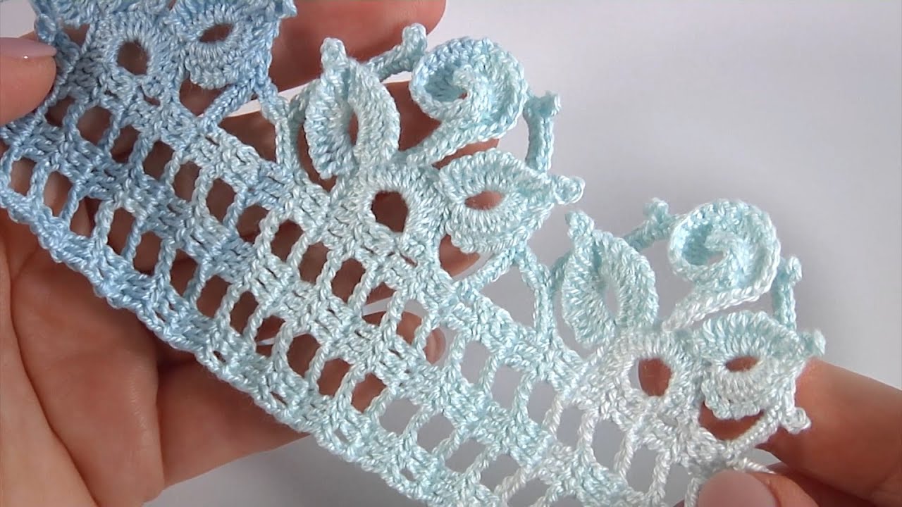 Необычная КРАСОТА! Объёмная ЛЕНТА крючком/Нежная Обвязка Крючком Любого Изделия/Авторская разработка