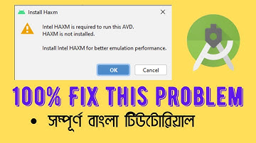How to fix intel HAXM problem in android studio bangla tutorial - বাংলা টিউটোরিয়াল