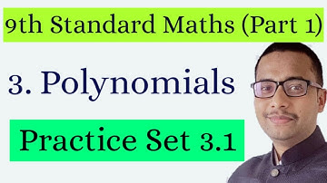 Practice Set 3.1 | polynomials class 9 maths | chapter 3