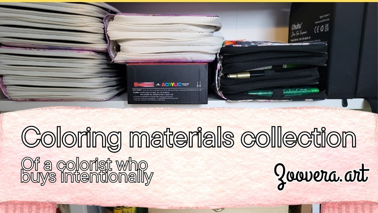 Pencils, markers, paints: let me show you ALL my COLORING SUPPLIES! ❤️📝