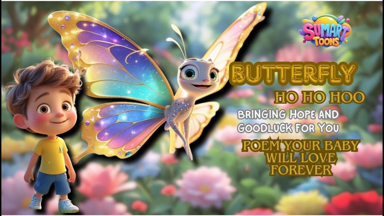 Butterfly Rhyme butterfly butterfly |Rhymes For Childrens | Nursery Rhyme | kids song ...