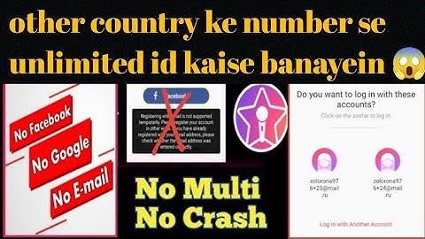 Dusre desh k num se unlimited id kaise banaye 😱||How to make unlimited id from another country