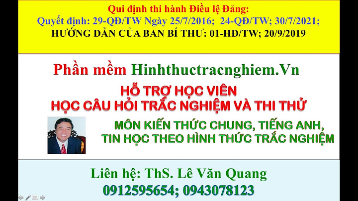 Cac thac mac hướng dẫn thi hành điều lệ đảng