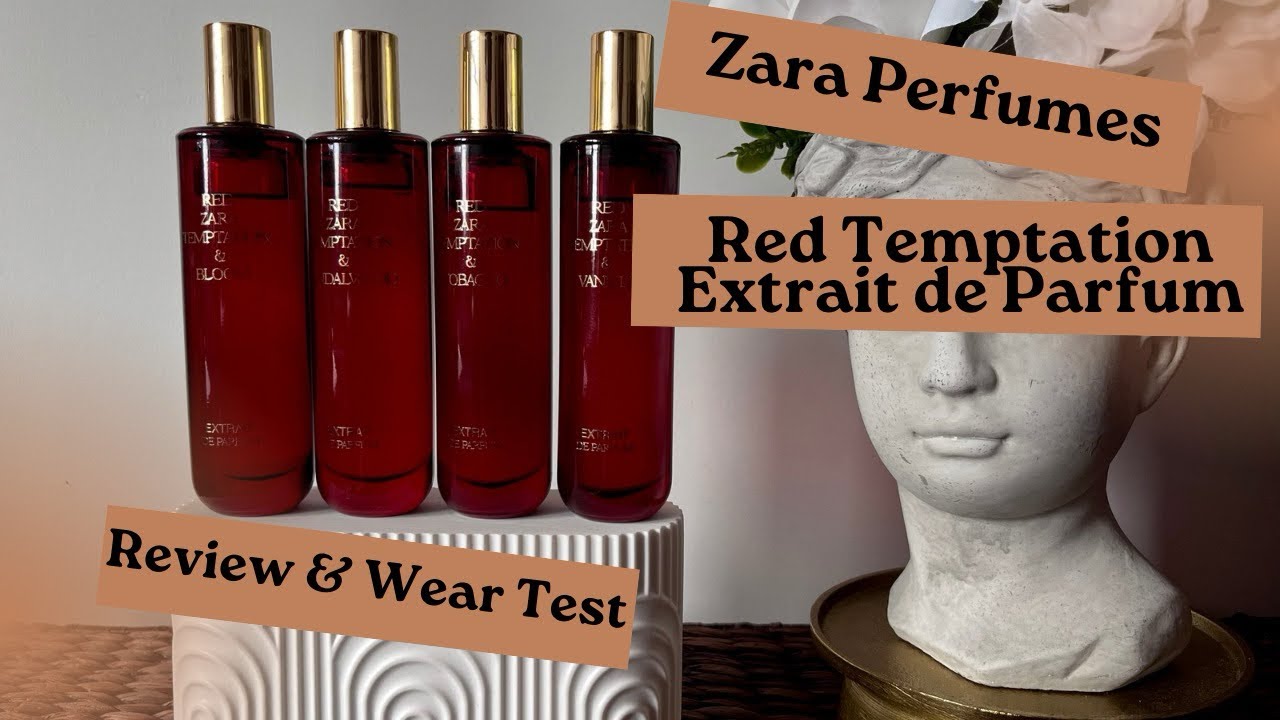 zara red temptation tobacco extrait de parfum Zara Red Temptation Extrait de Parfum Collection