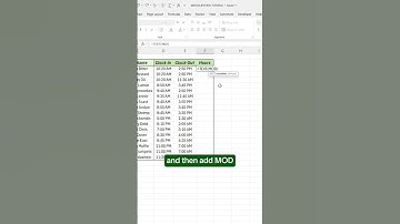 How to calculate working hours in Excel! #excel #timetracker #spreadsheet