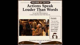 Actions Speak Louder Than Words | Proverb of the Day