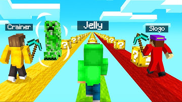 Playing A LUCKY BLOCK RACE In MINECRAFT! (Funny)