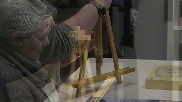 Creative Mark Rambler Folding Wood Art & Display Table Easel - Visual Commerce #3