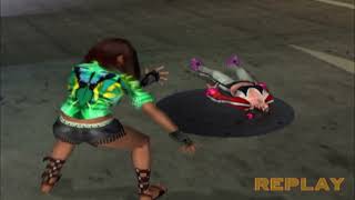 Tekken 4 Christie Green Vs Xiaoyu Vs Win Christie, Xiaoyu Lose, Parking Area Stage 5 Rounds