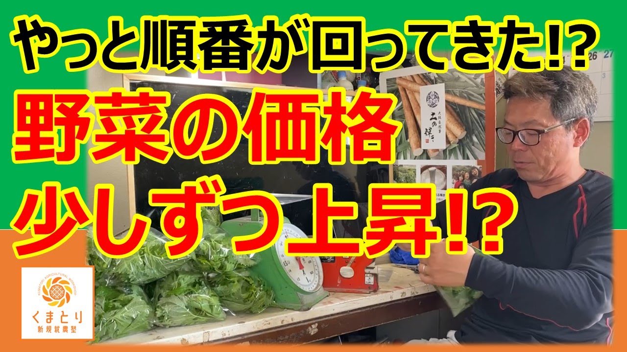 【直売所販売】野菜の価格にも上昇圧力か⁉︎