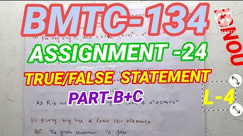 ASSIGNMENTS 2024|BMTC-134|ABSTRACT ALGEBRA|SOLUTION| MATH SOLUTIONS for all