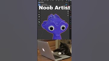 Noob vs Pro artist: Blending Objects #blendertutorial #blender #blendercommunity #blender3d #b3d