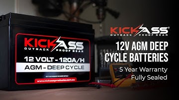 KickAss 12V AGM Deep Cycle Battery Range