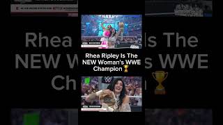 Rhea Ripley Is The NEW Woman's WWE Champion🏆 #wwe #wwewrestlemania