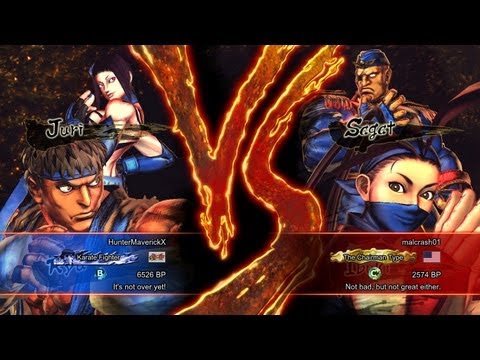 Street Fighter X Tekken 2013 Ranked Match: HunterMaverickX (Ryu/Juri) Vs Malcrash01 (Ibuki/Sagat)