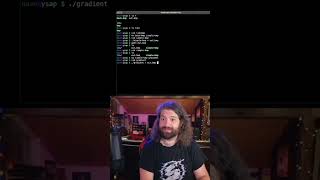 Using for-loops to generate artwork! a gradient in pure bash.
