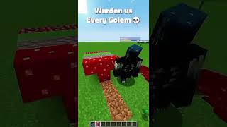 Minecraft all iron golem vs warden #minecraft #edit  #new #trending #shorts #shortsviral #bankai
