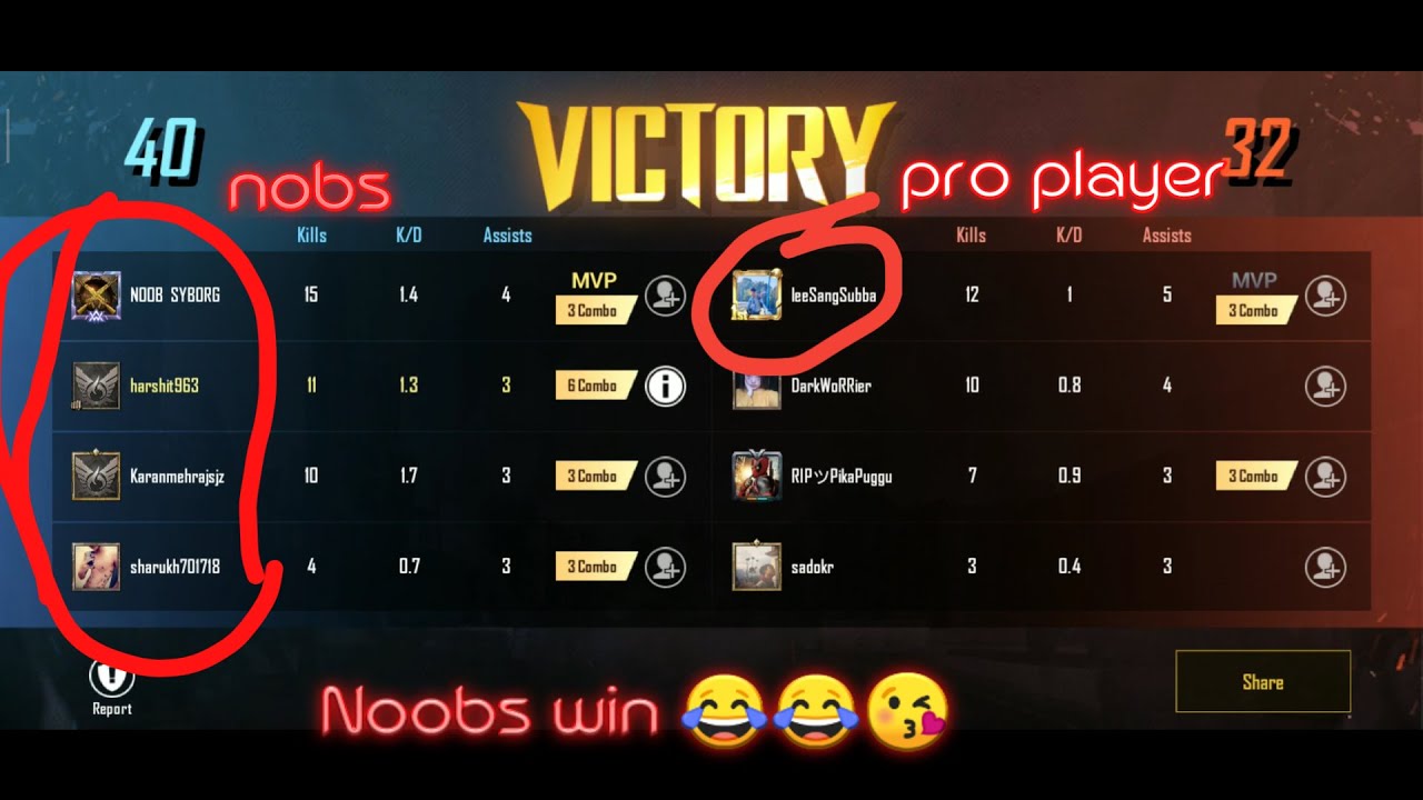 Noobs Win From Pro Player un Cut Game Play YouTube