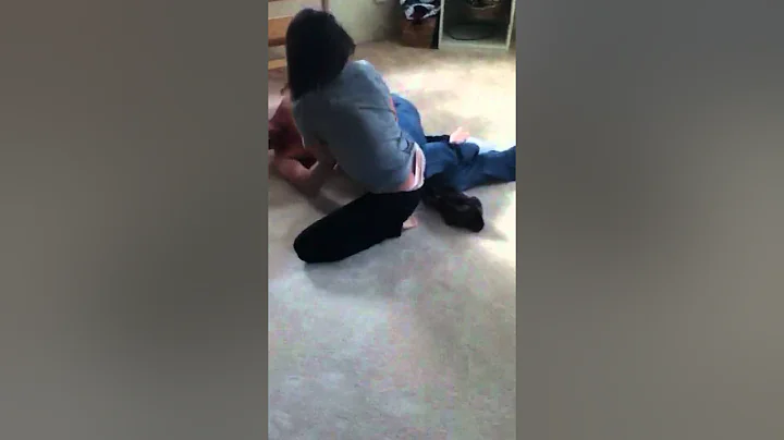 James and Lynette wrestling lol