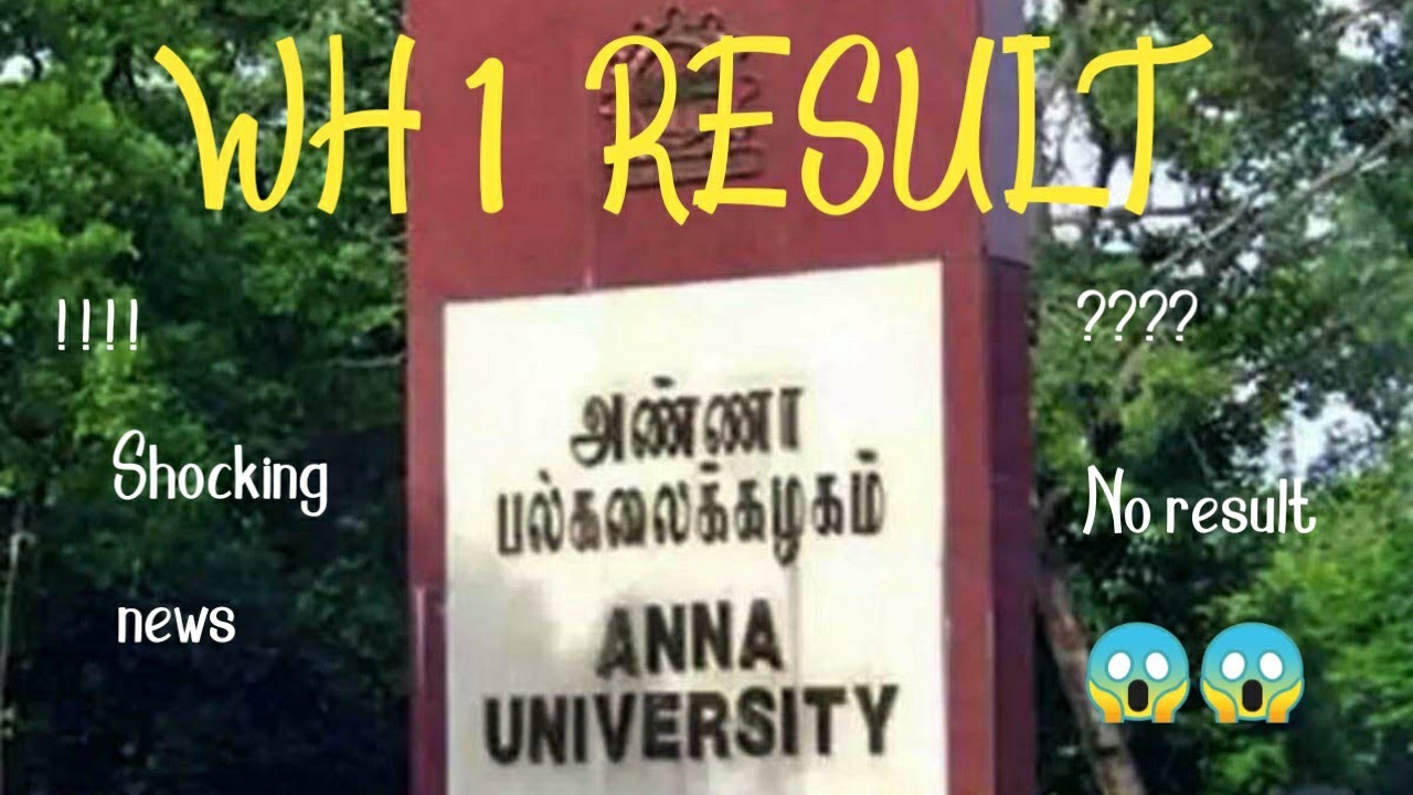 Anna university WH1 result 😭.....???? 