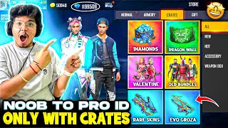 He Challenge Me To Make A Noob 🤣Id Pro in 10 Minutes 😱| Poor Adam To Rich Chrono-Garena Free Fire