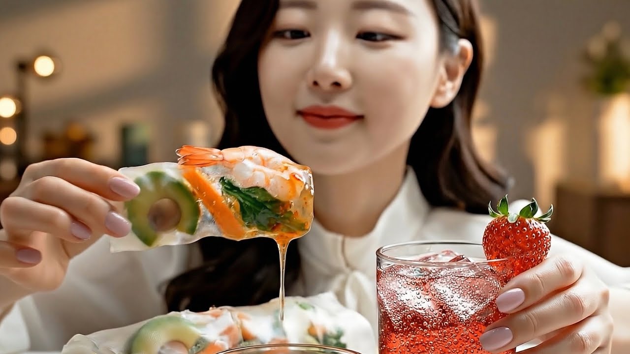  Making Glass Spring Roll- Made of GLASS 100%| with Glass Ingredients✨ Glass Cooking ASMR