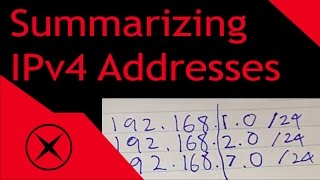 How To Summarize IPv4 Addresses