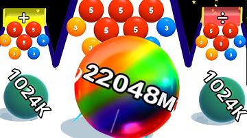 Ball Run 2048 - ball run infinity gameplay Android, iOS All Max Level part 2 #ballrun2048