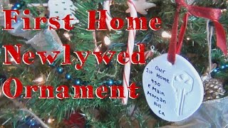 Newlywed First Home Key Ornament ♥ 12 DIYs of Christmas