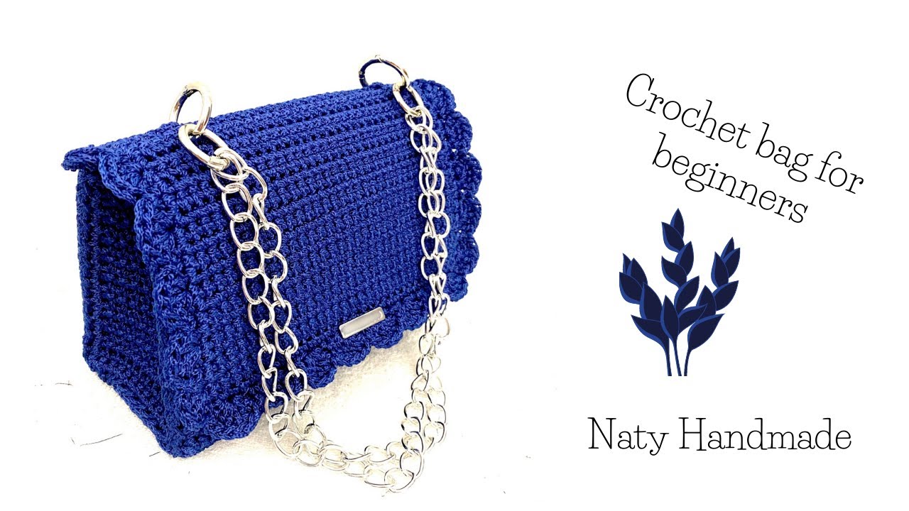 Πλεκτή τσάντα για αρχάριους||Crochet bag for beginners - YouTube